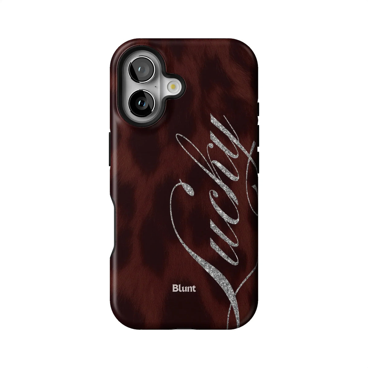 Brown Cheetah Lucky iPhone Case