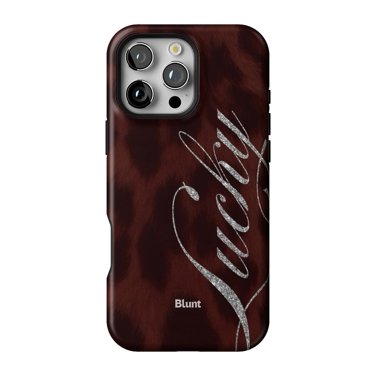 Brown Cheetah Lucky iPhone Case