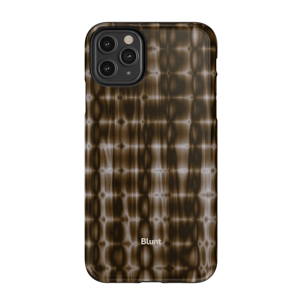 Brown Ripple iPhone Case