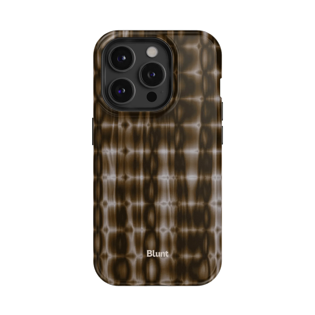 Brown Ripple iPhone Case