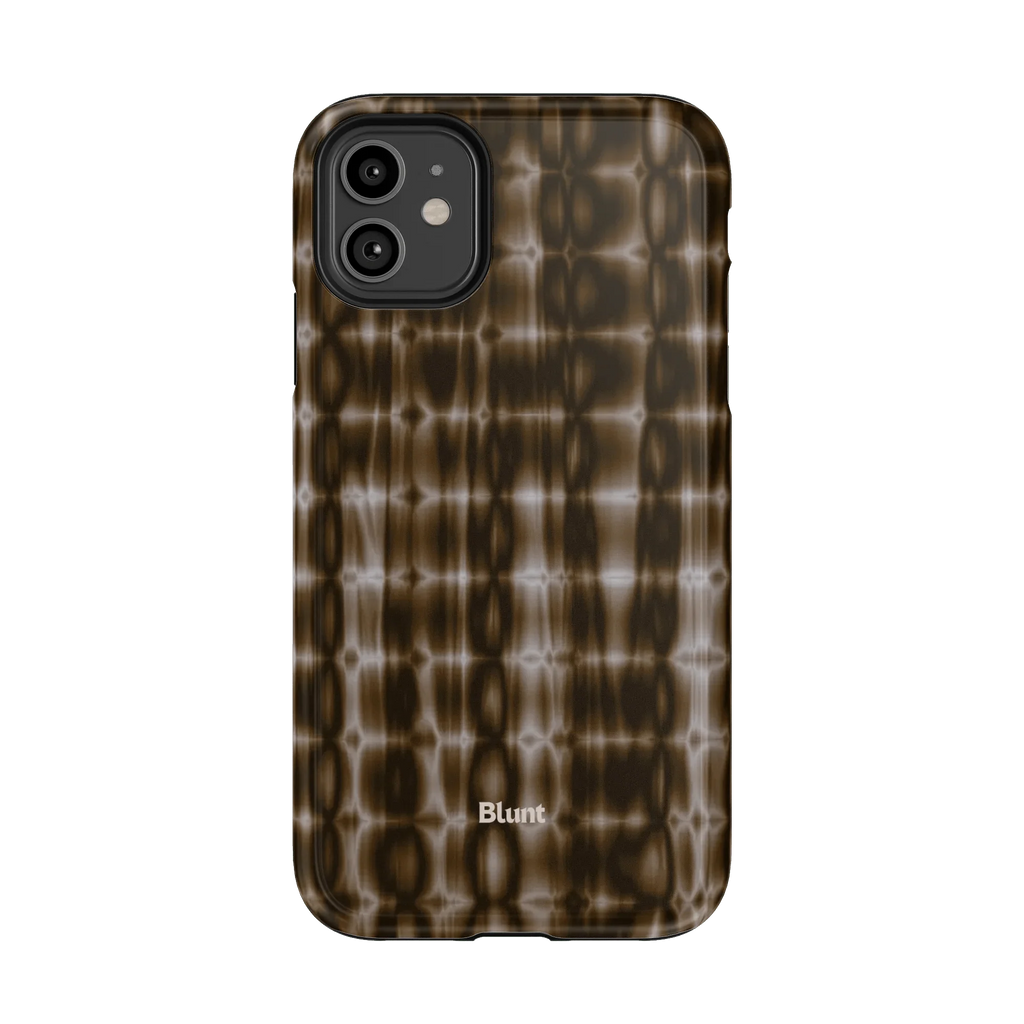 Brown Ripple iPhone Case