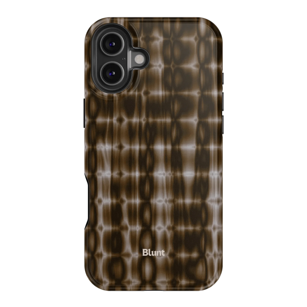 Brown Ripple iPhone Case