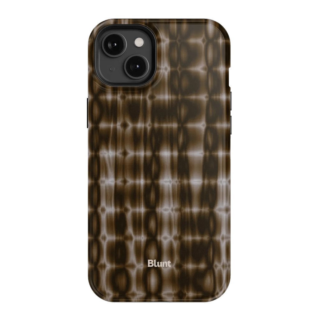 Brown Ripple iPhone Case