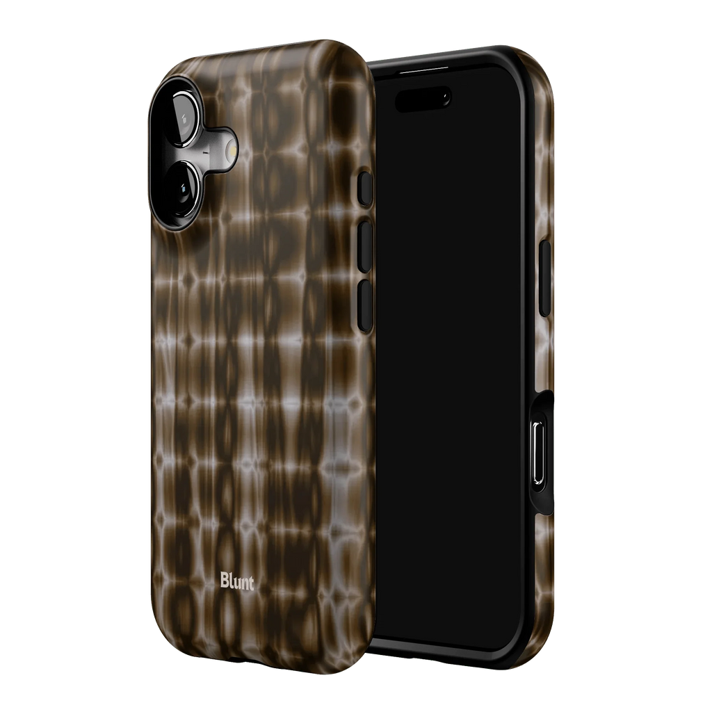 Brown Ripple iPhone Case