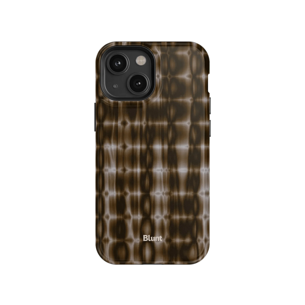 Brown Ripple iPhone Case