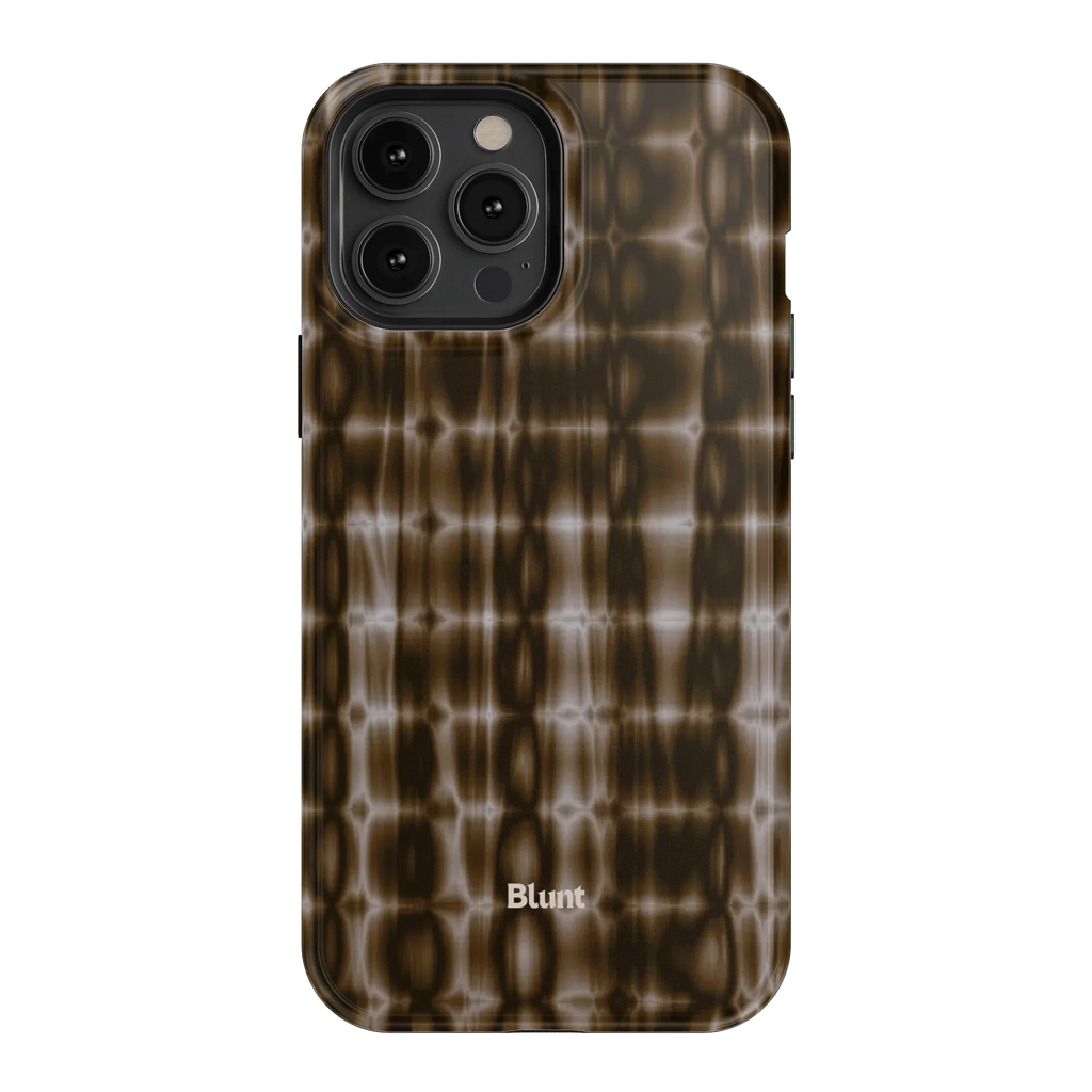 Brown Ripple iPhone Case