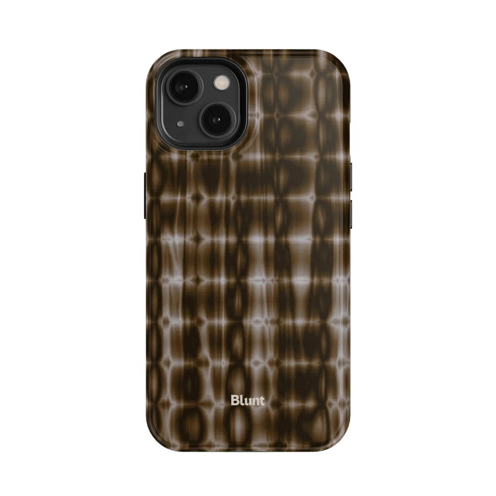 Brown Ripple iPhone Case