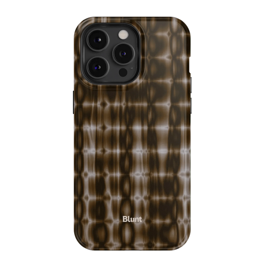 Brown Ripple iPhone Case