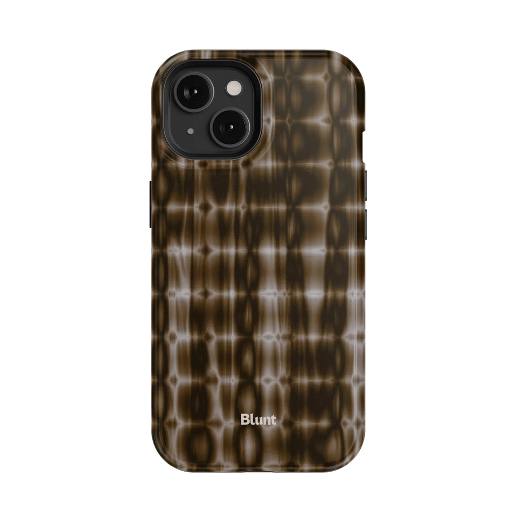 Brown Ripple iPhone Case