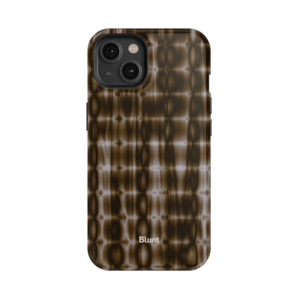 Brown Ripple iPhone Case