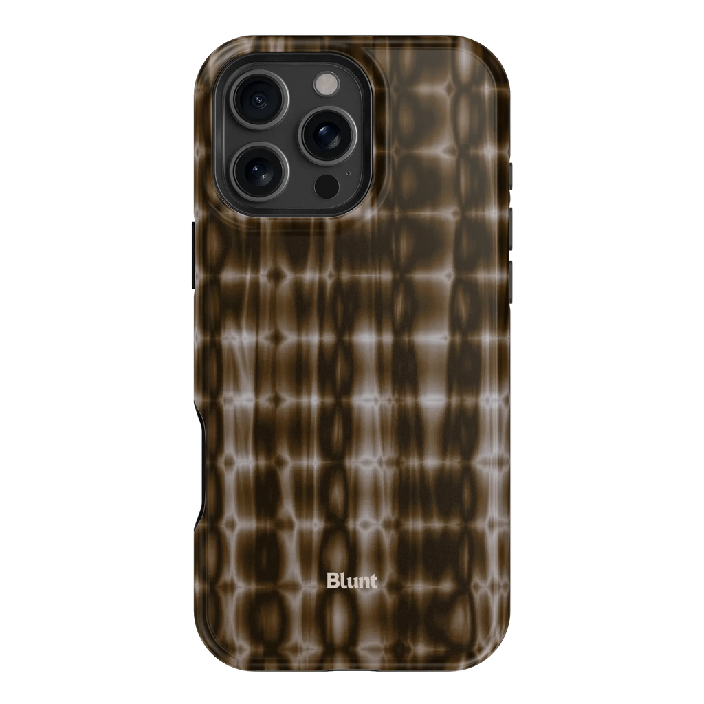 Brown Ripple iPhone Case