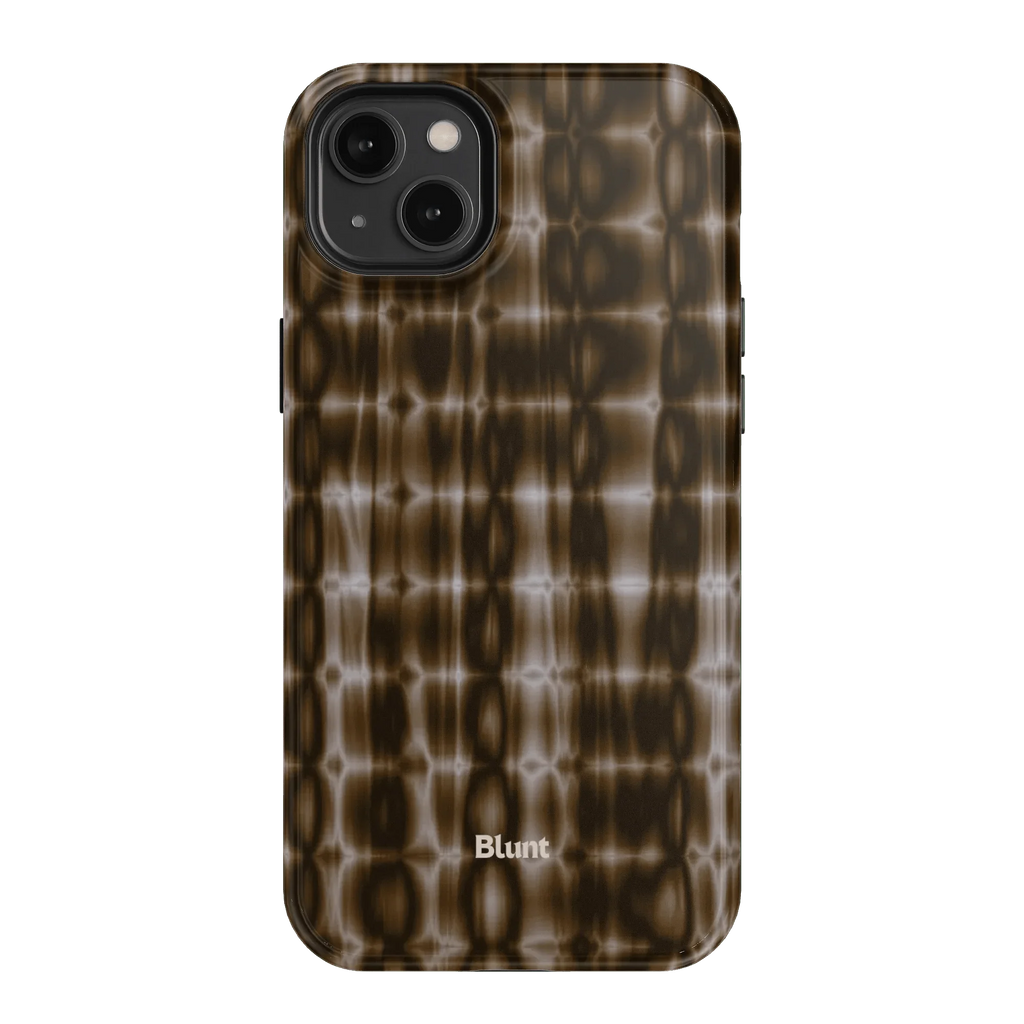 Brown Ripple iPhone Case