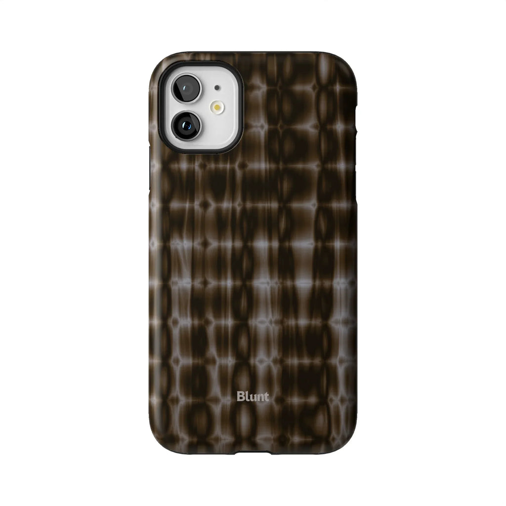 Brown Ripple iPhone Case