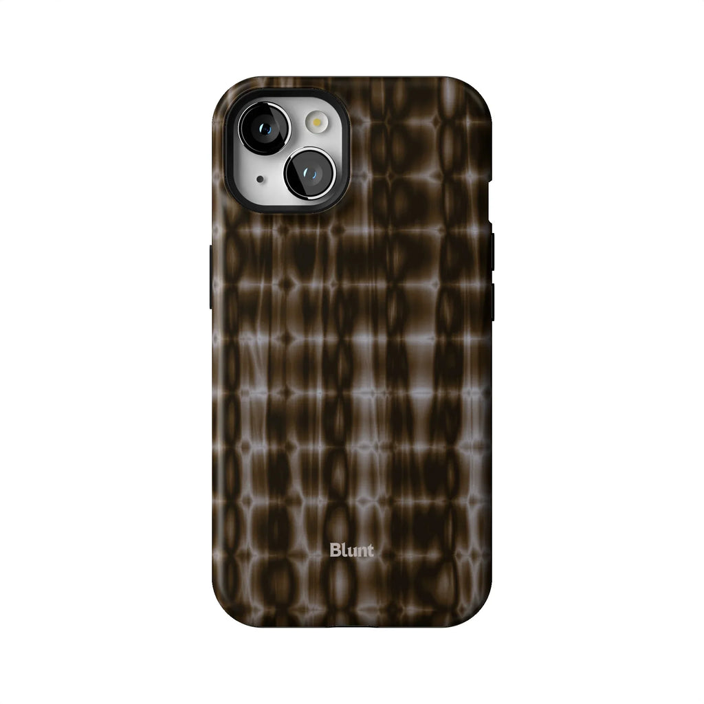 Brown Ripple iPhone Case