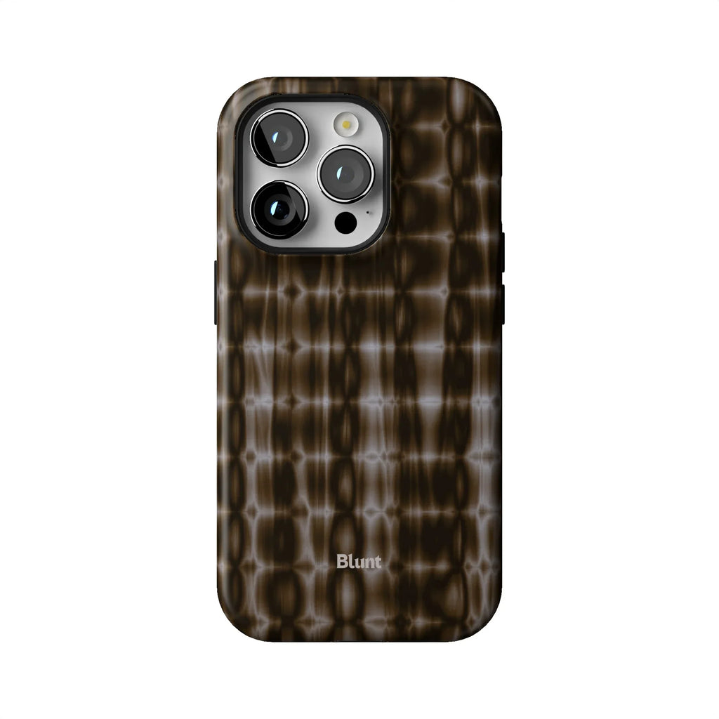 Brown Ripple iPhone Case