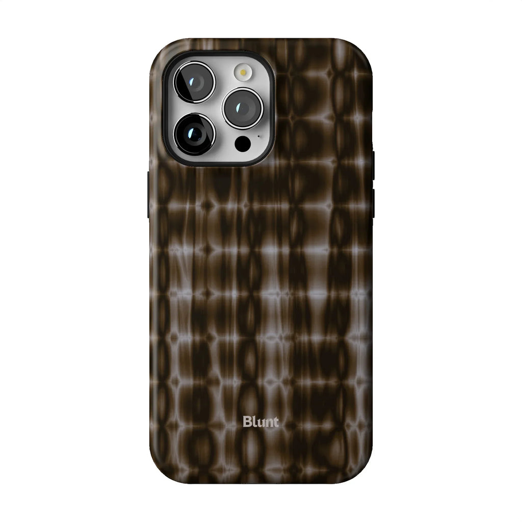 Brown Ripple iPhone Case