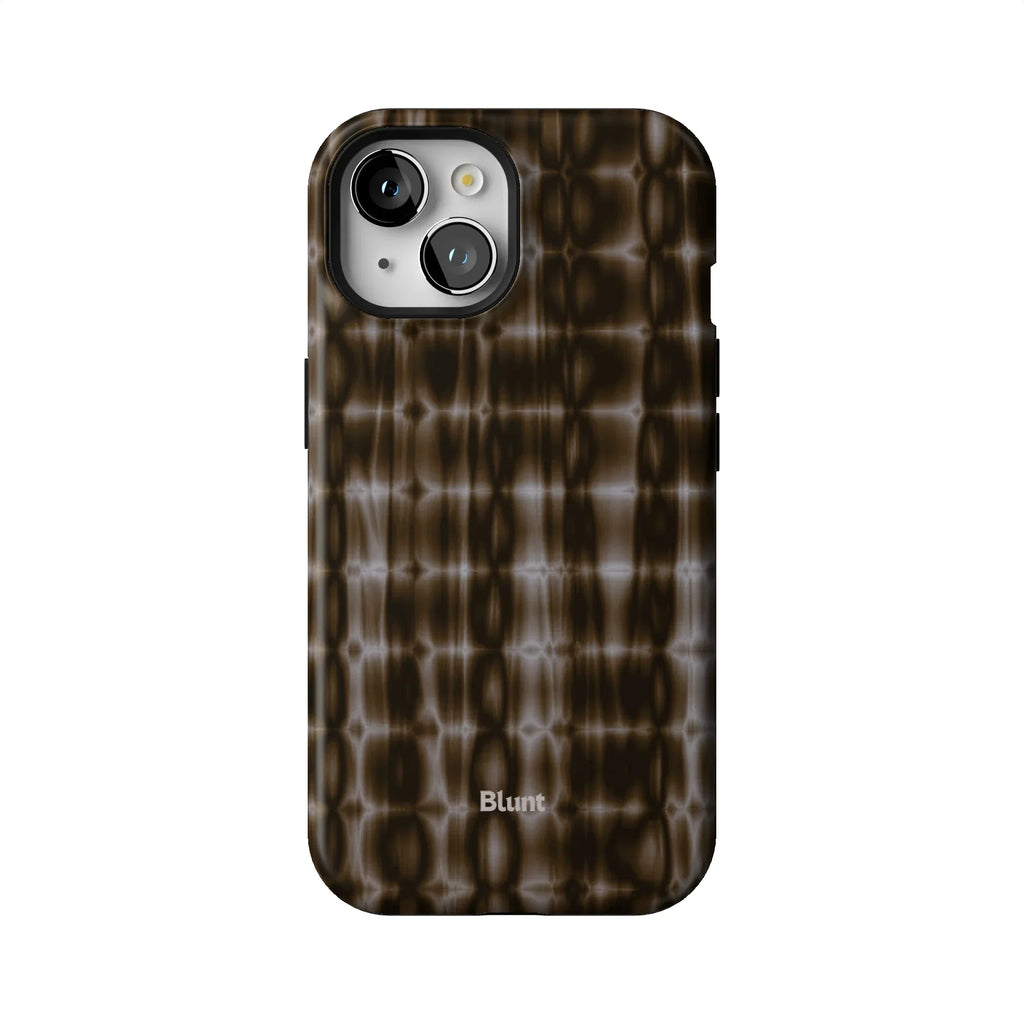 Brown Ripple iPhone Case