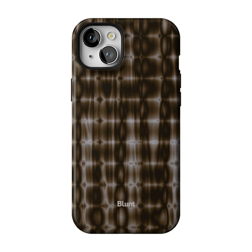 Brown Ripple iPhone Case