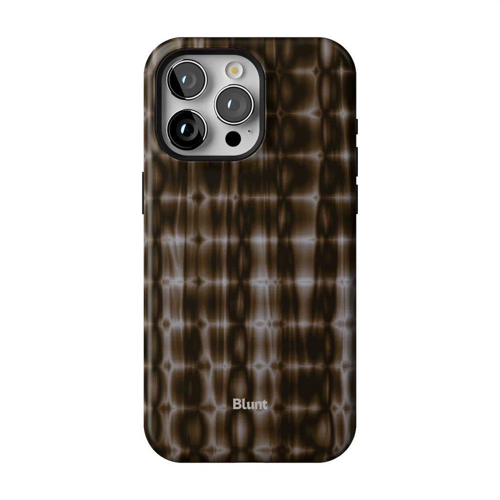 Brown Ripple iPhone Case
