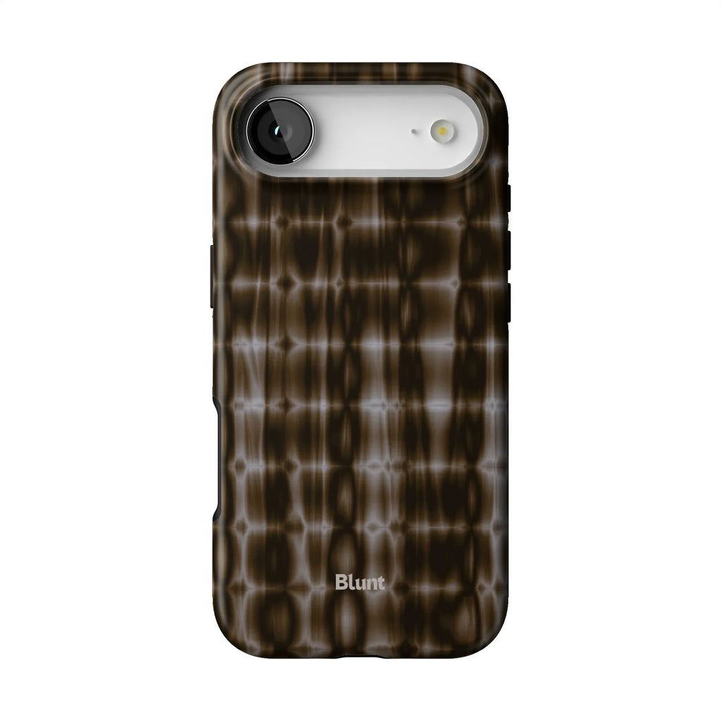 Brown Ripple iPhone Case