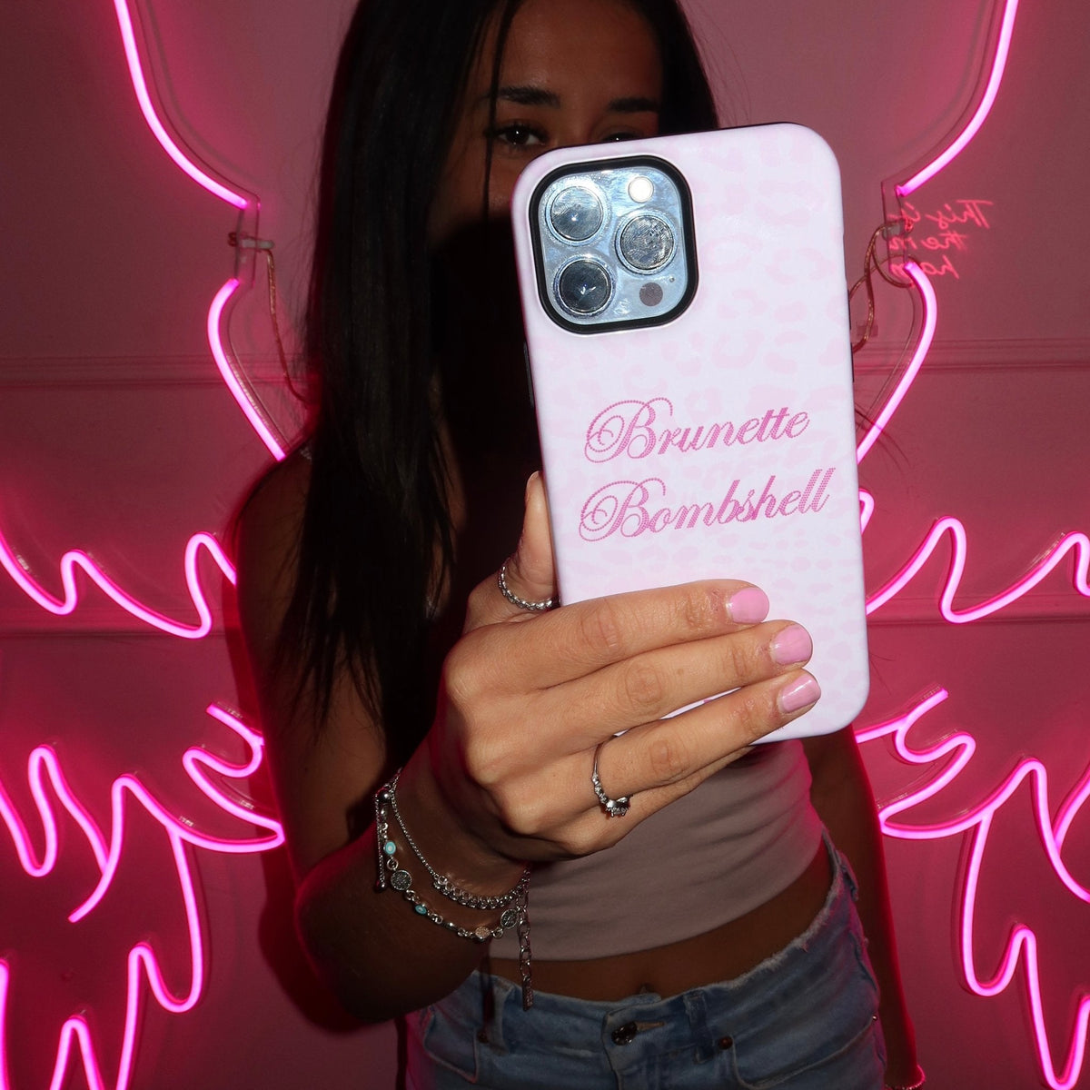 Brunette Bombshell iPhone Case