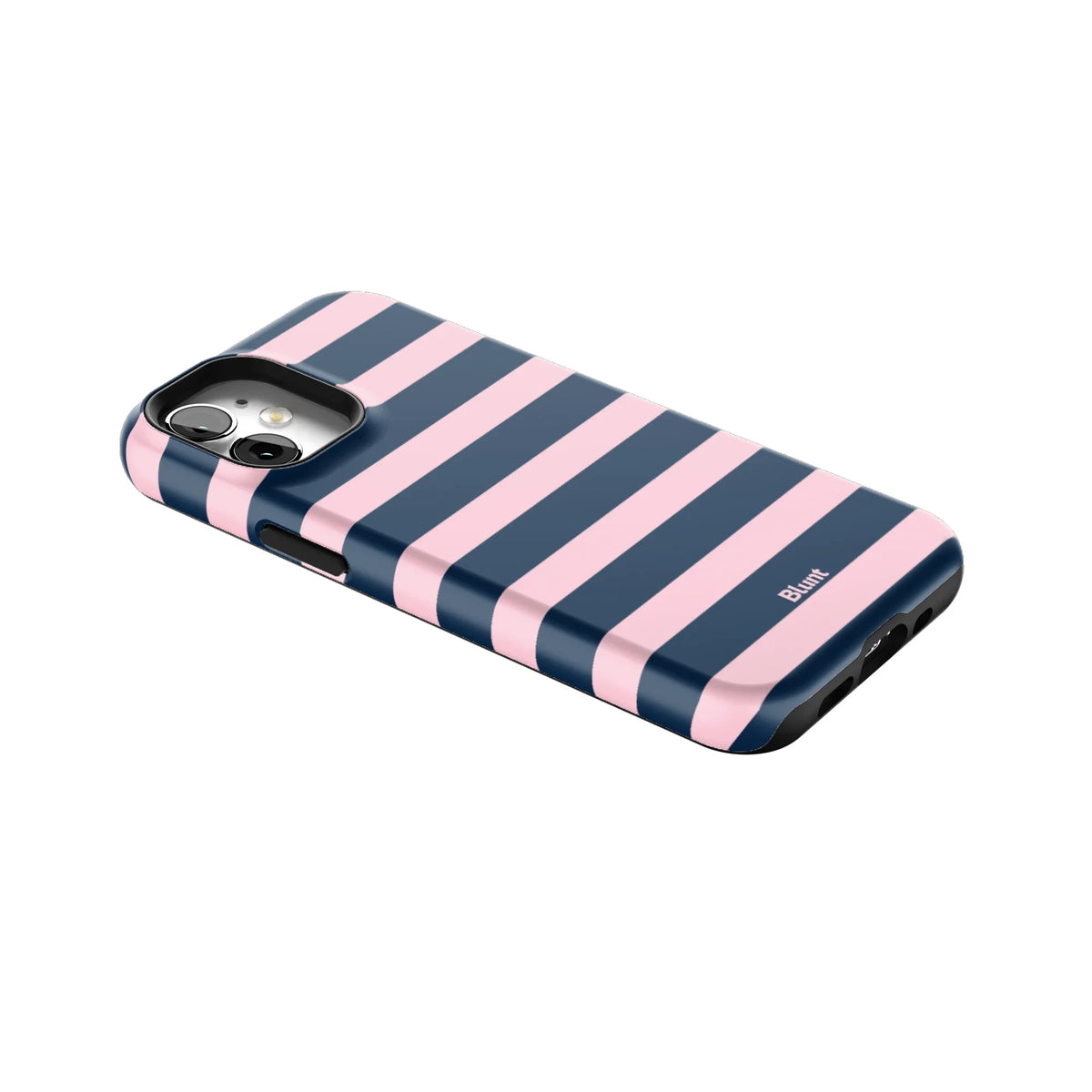 Blueberry Blush Stripe iPhone Case