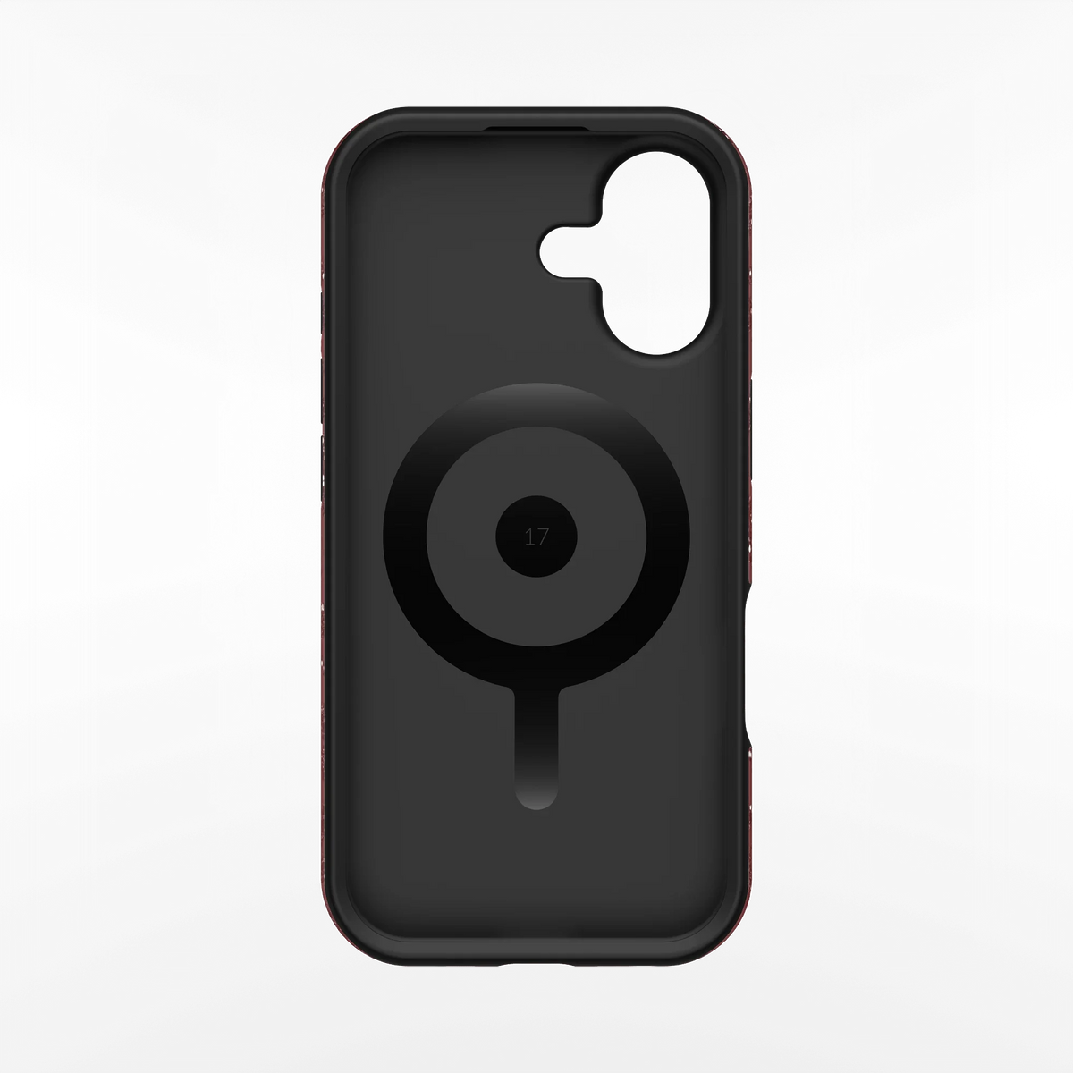 Burgundy Cheetah Print iPhone Case