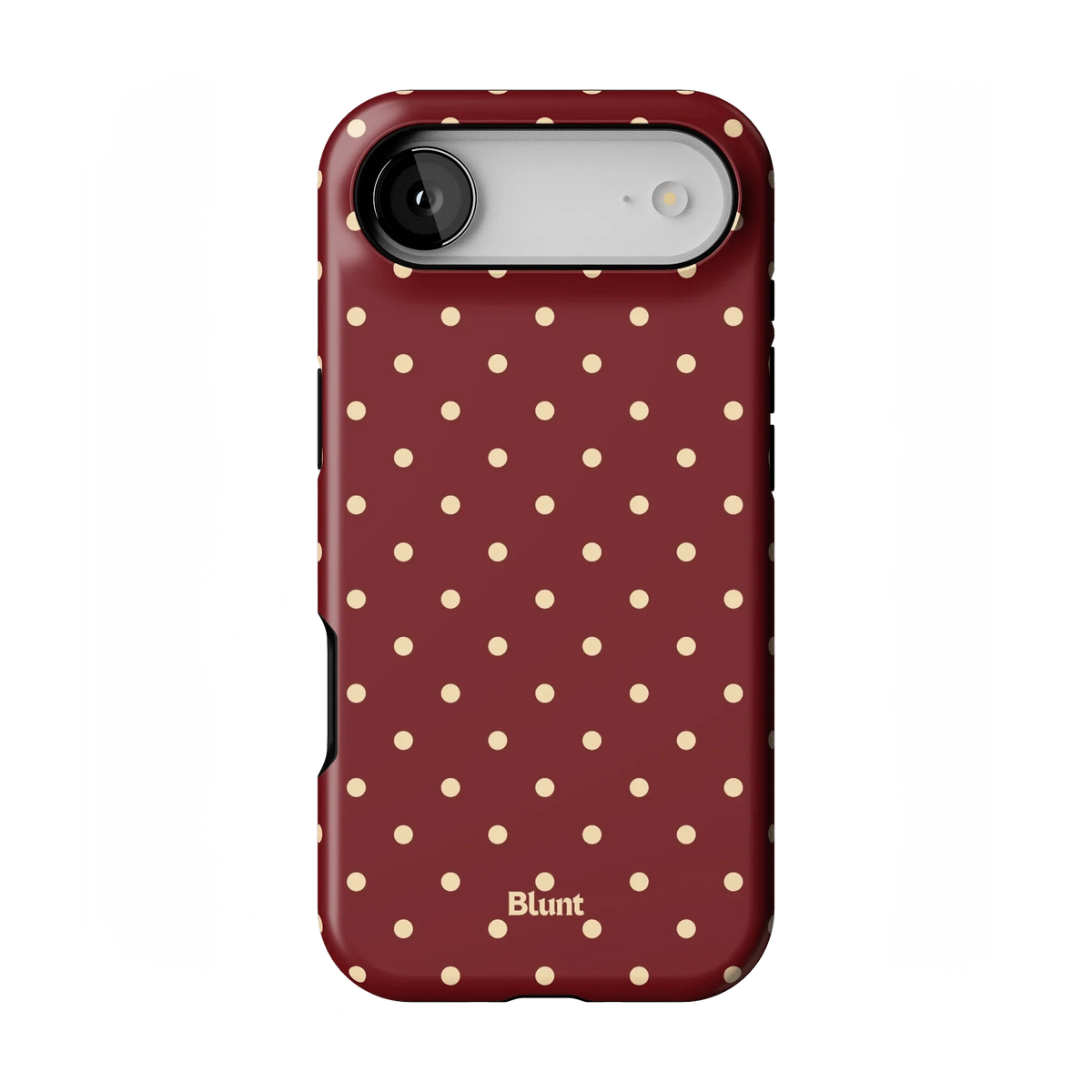 Burgundy Dot iPhone Case