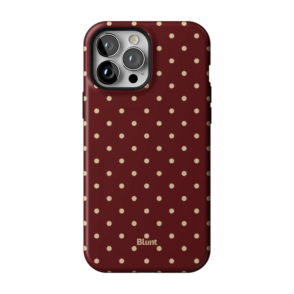 Burgundy Dot iPhone Case