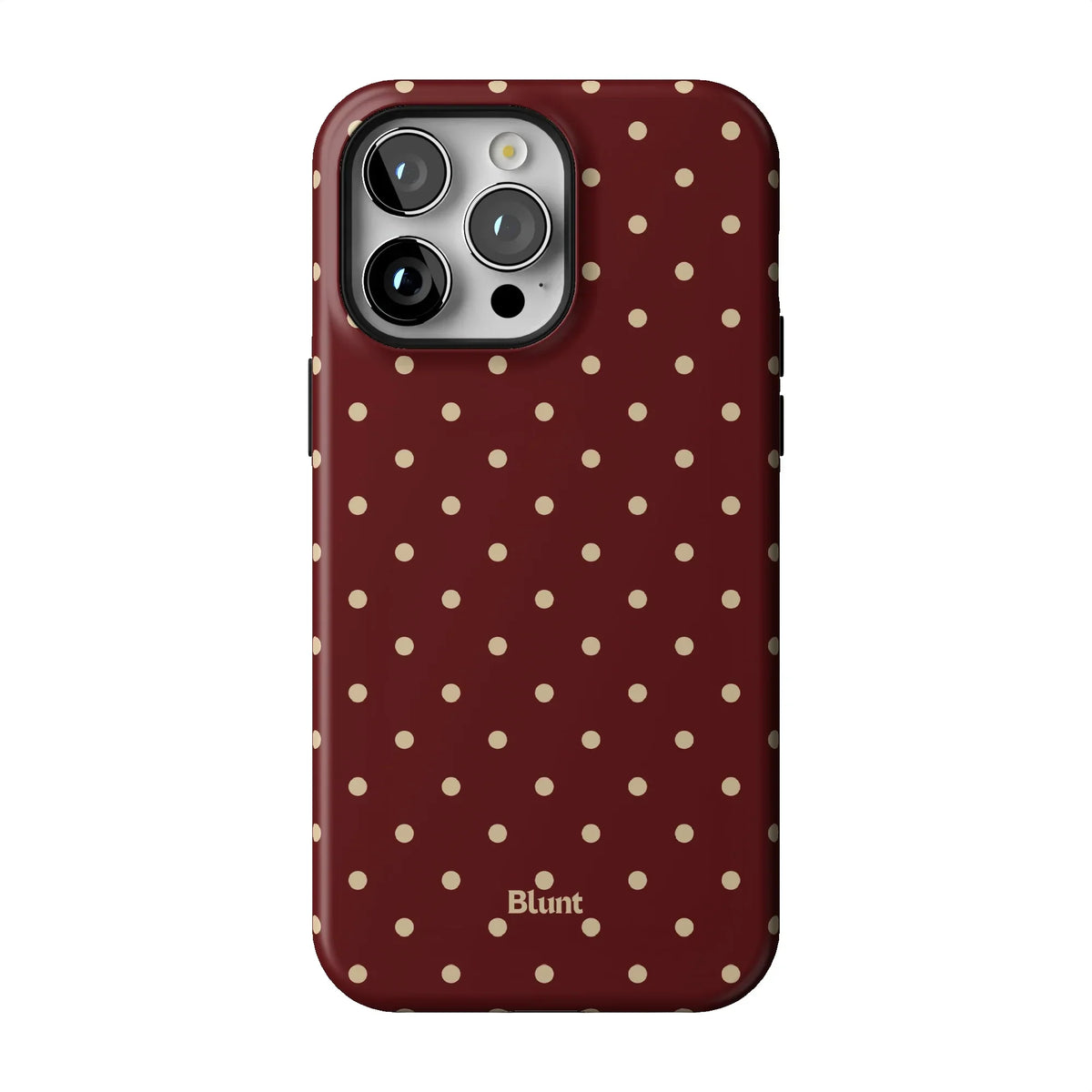 Burgundy Dot iPhone Case