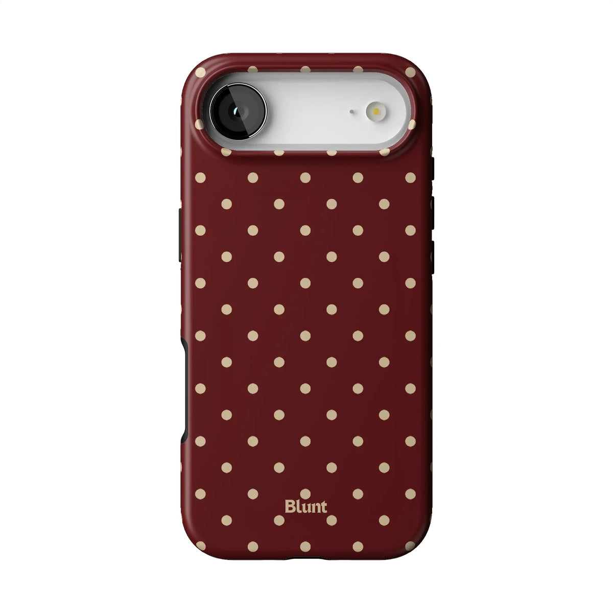 Burgundy Dot iPhone Case