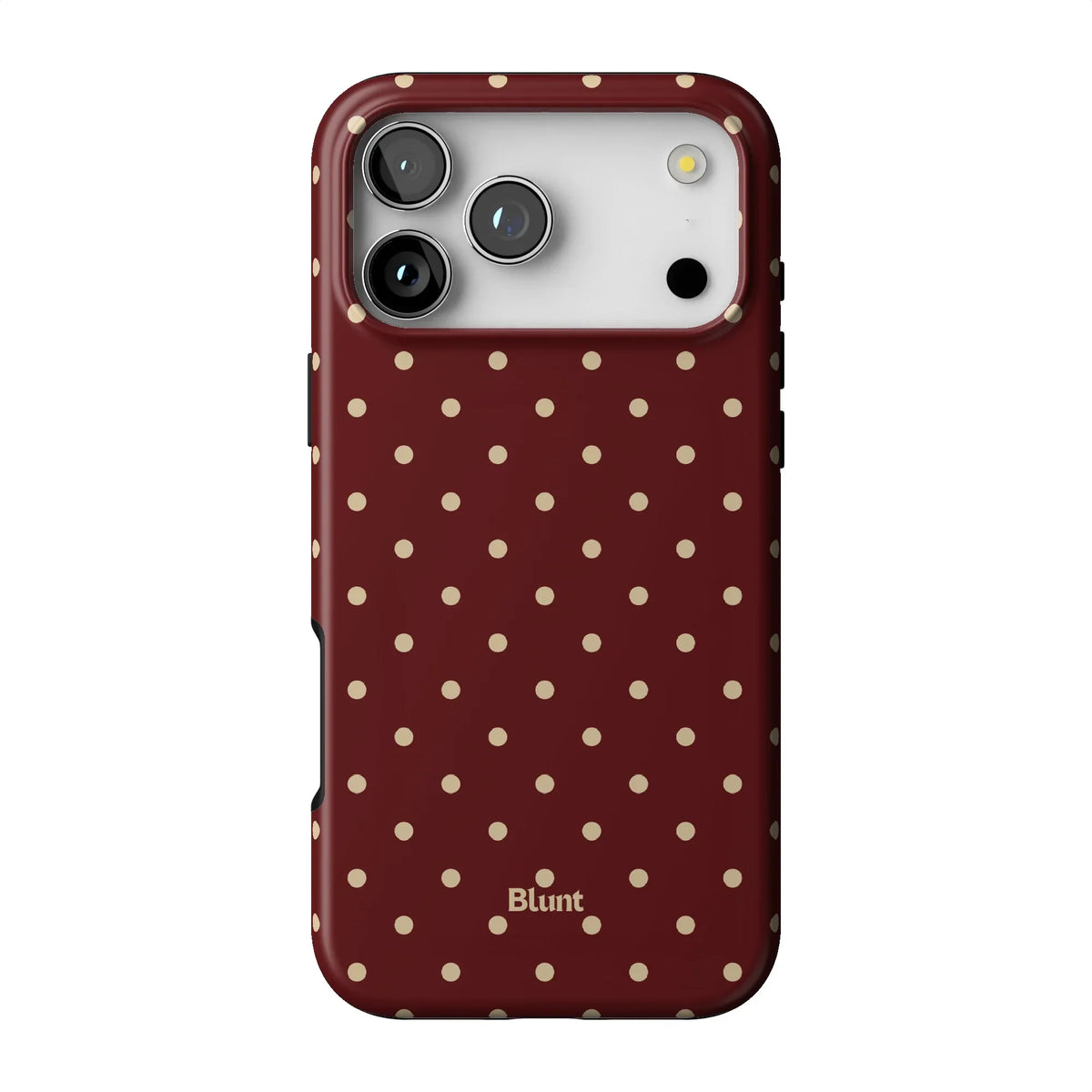Burgundy Dot iPhone Case