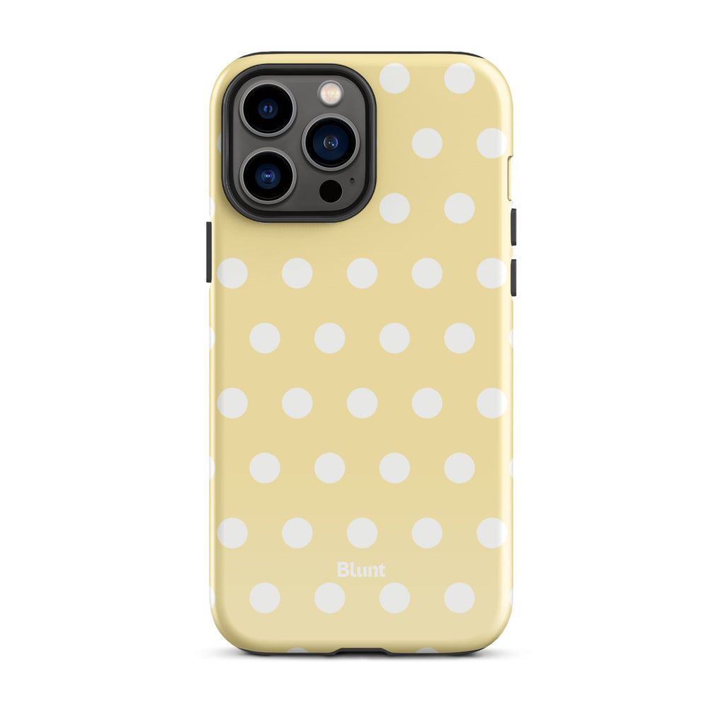 Butter Cream Polka iPhone Case