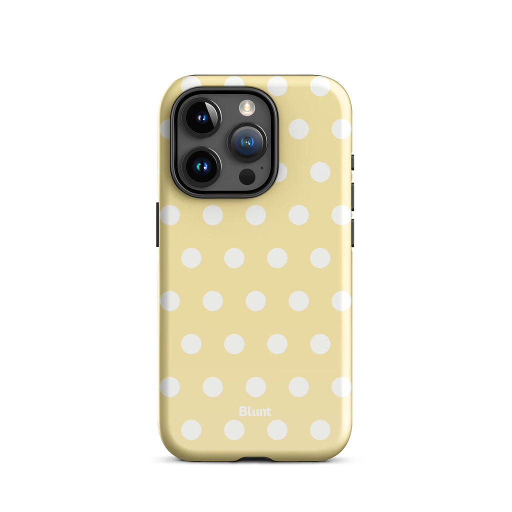 Butter Cream Polka iPhone Case