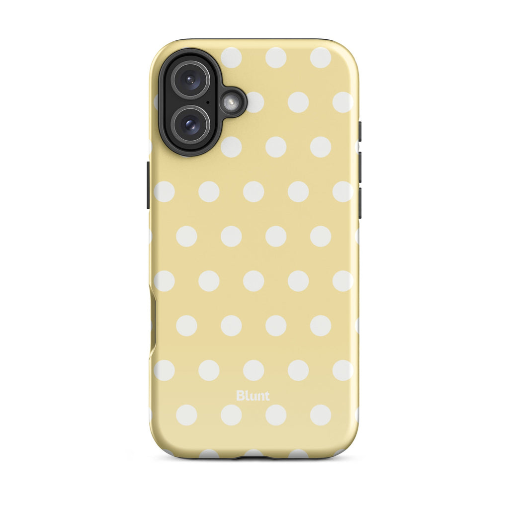 Butter Cream Polka iPhone Case