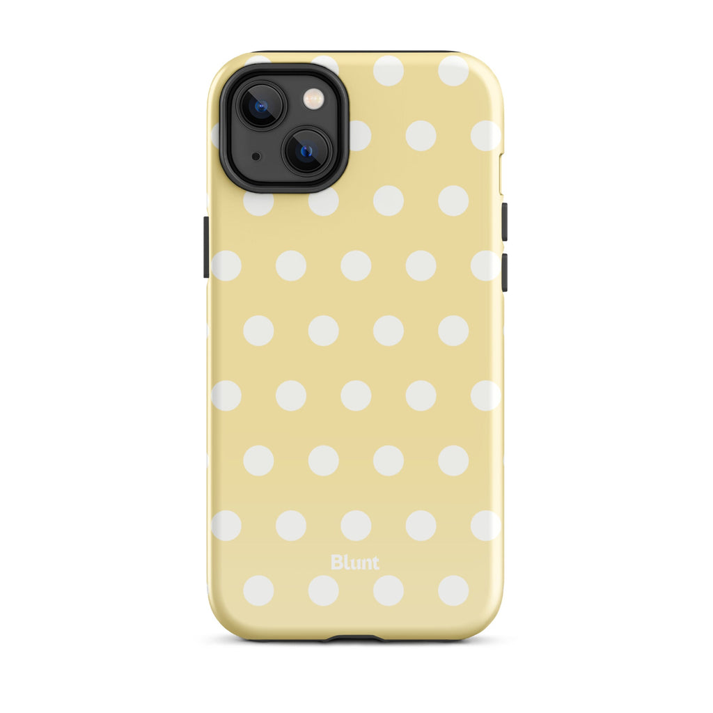Butter Cream Polka iPhone Case
