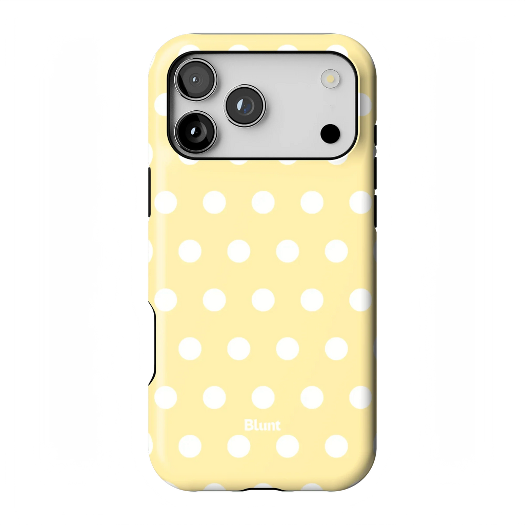 Butter Cream Polka iPhone Case