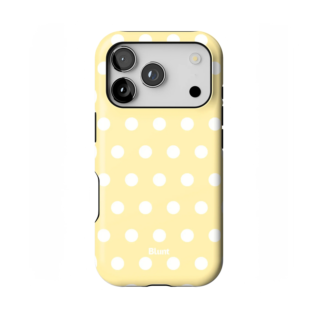 Butter Cream Polka iPhone Case