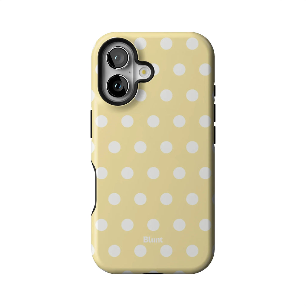 Butter Cream Polka iPhone Case