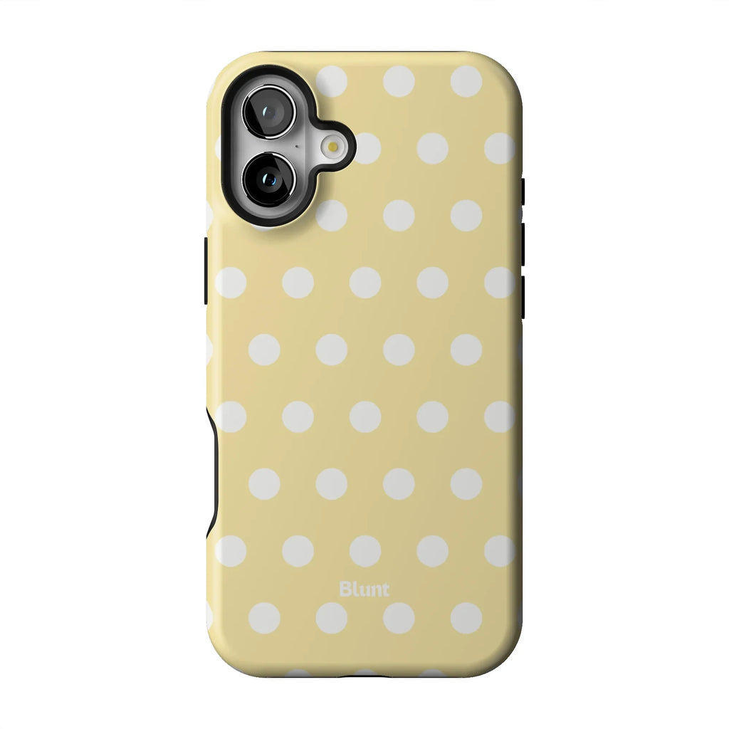 Butter Cream Polka iPhone Case