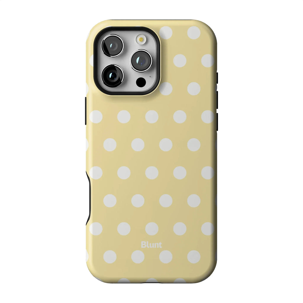 Butter Cream Polka iPhone Case