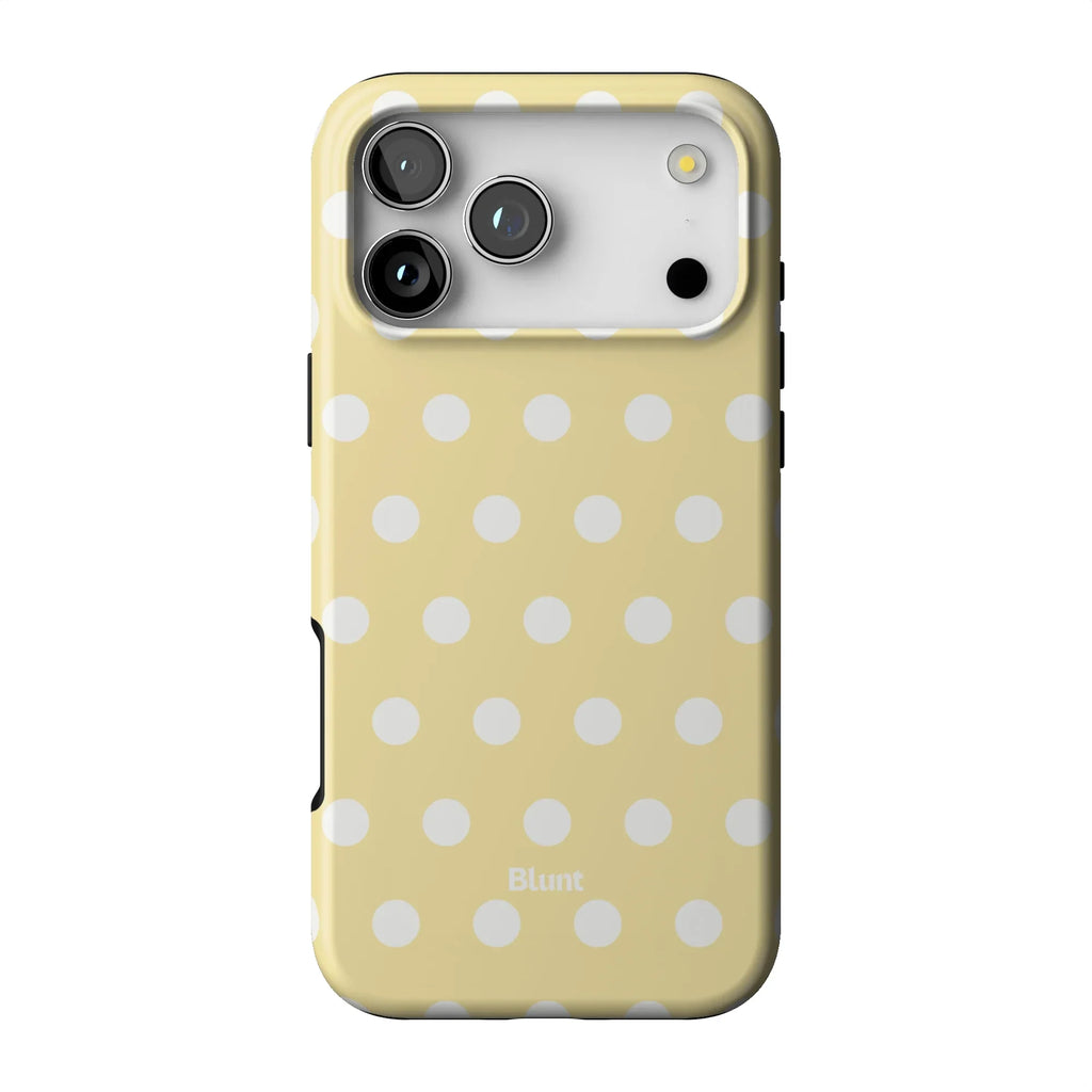 Butter Cream Polka iPhone Case