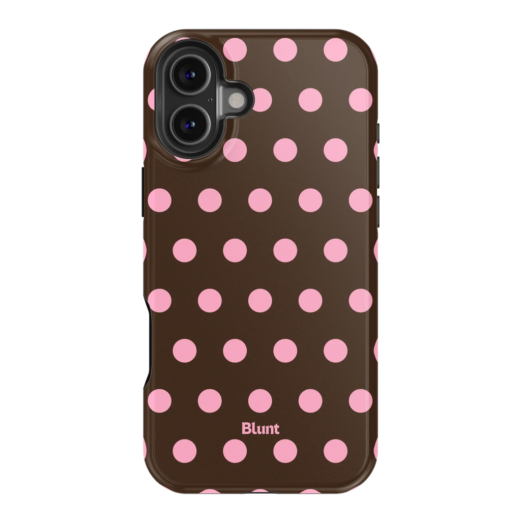 Chocolate Polka iPhone Case