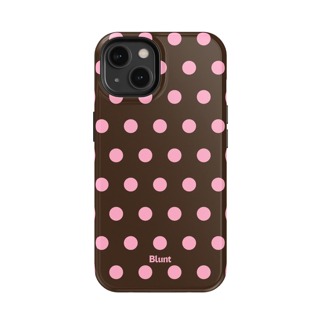 Chocolate Polka iPhone Case
