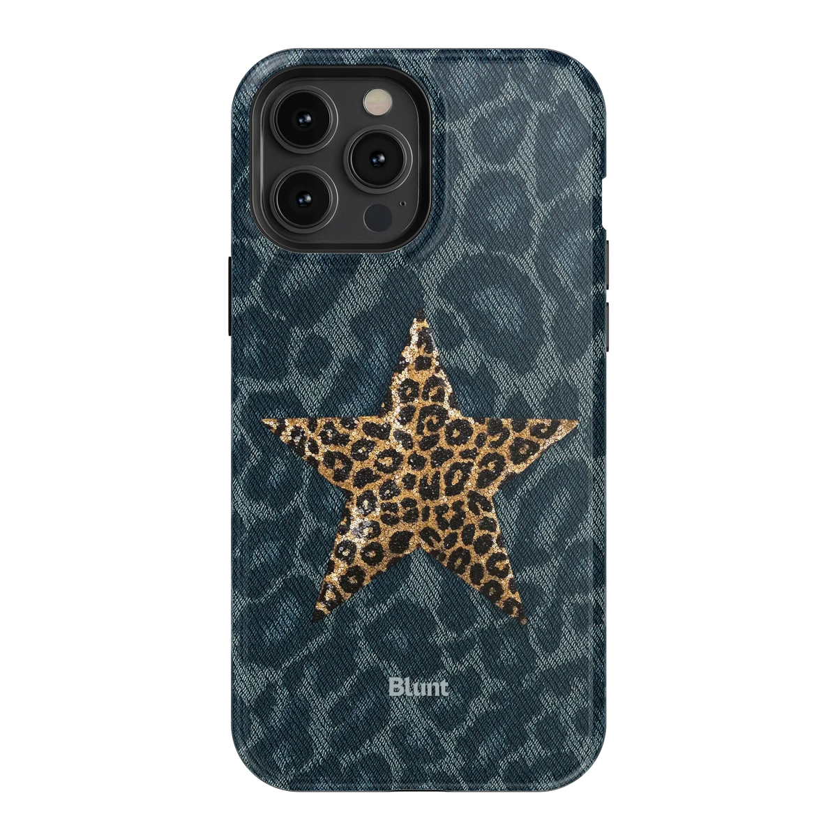 Denim Cheetah iPhone Case