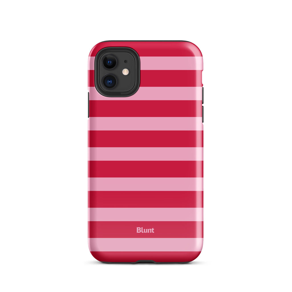 Cherry Stripe iPhone Case
