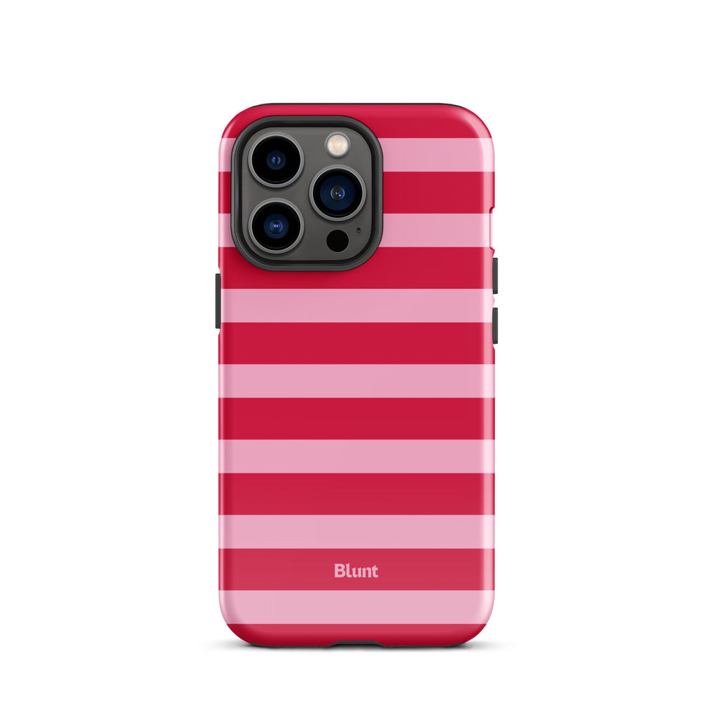Cherry Stripe iPhone Case