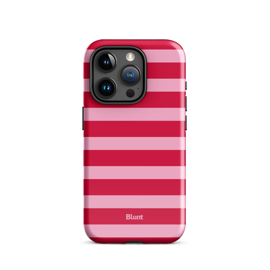 Cherry Stripe iPhone Case