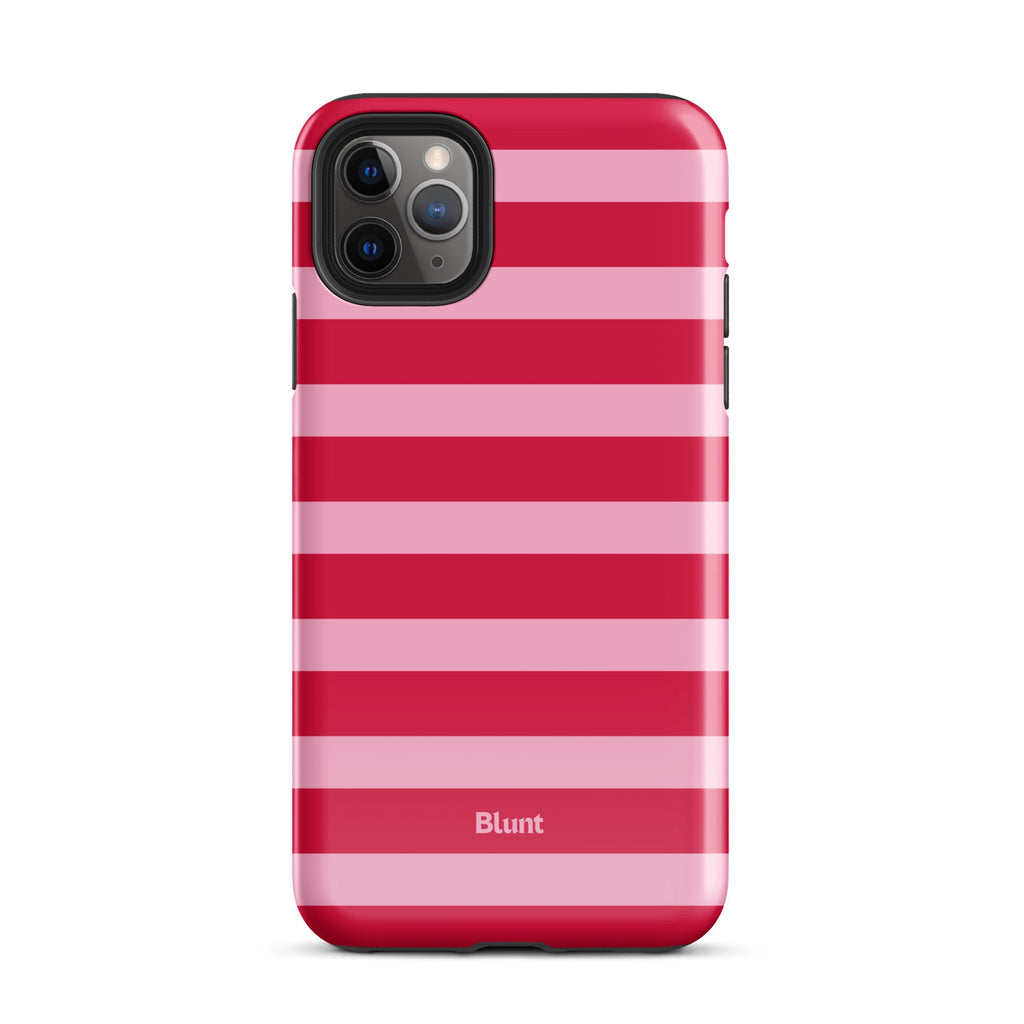 Cherry Stripe iPhone Case