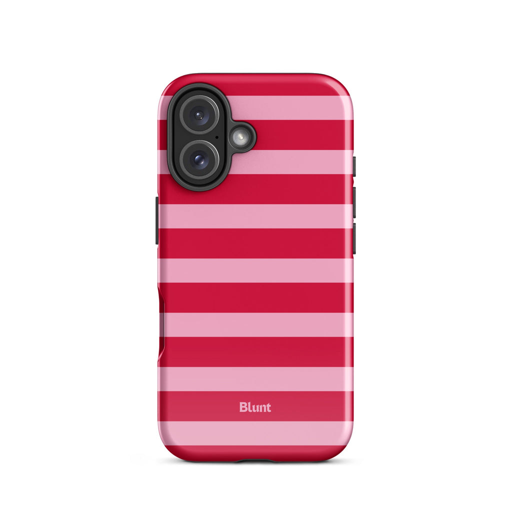 Cherry Stripe iPhone Case